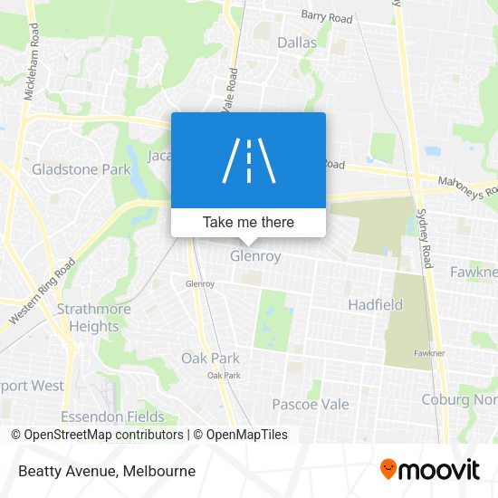 Beatty Avenue map