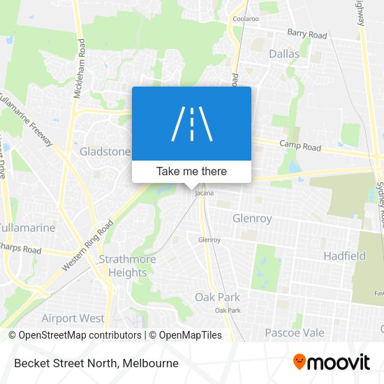 Becket Street North map