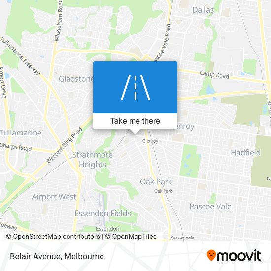 Belair Avenue map