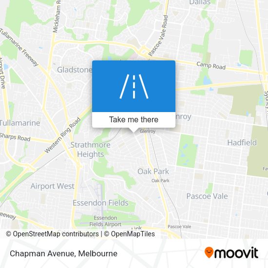 Chapman Avenue map