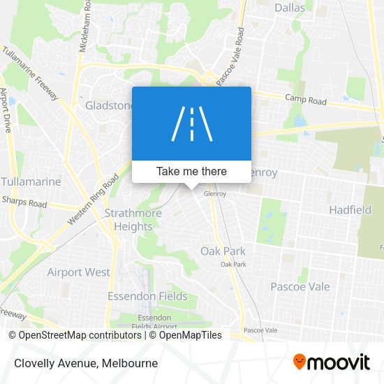 Clovelly Avenue map
