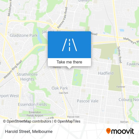 Harold Street map