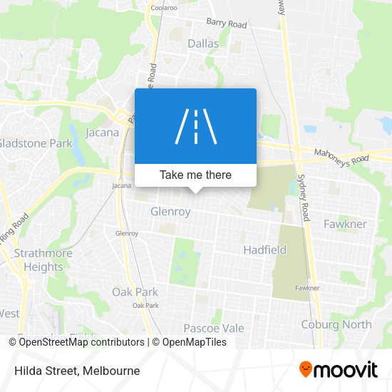 Hilda Street map