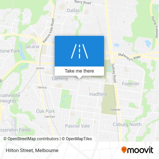 Hilton Street map