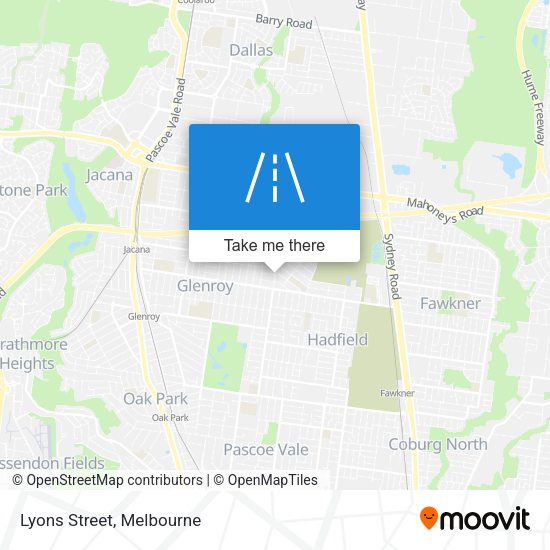 Lyons Street map