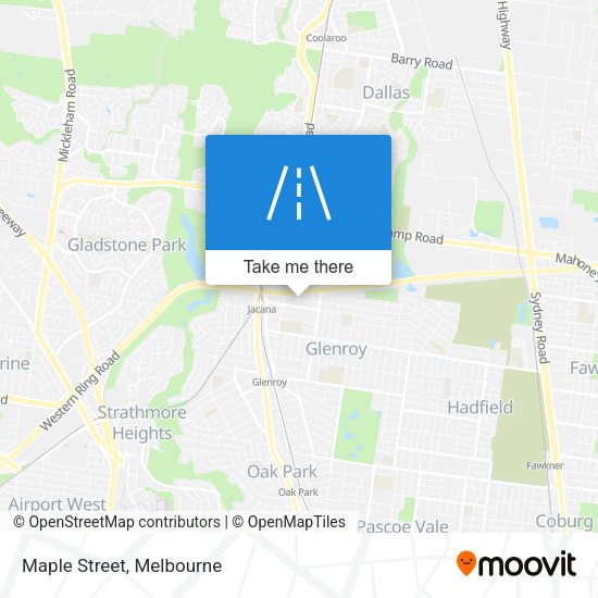 Maple Street map