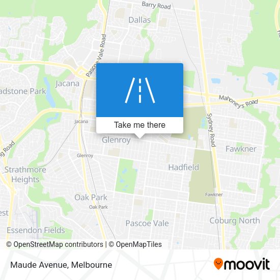 Maude Avenue map