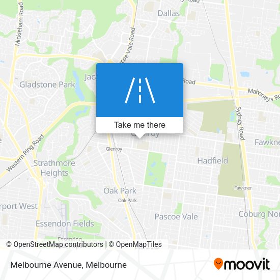 Melbourne Avenue map