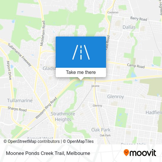 Moonee Ponds Creek Trail map