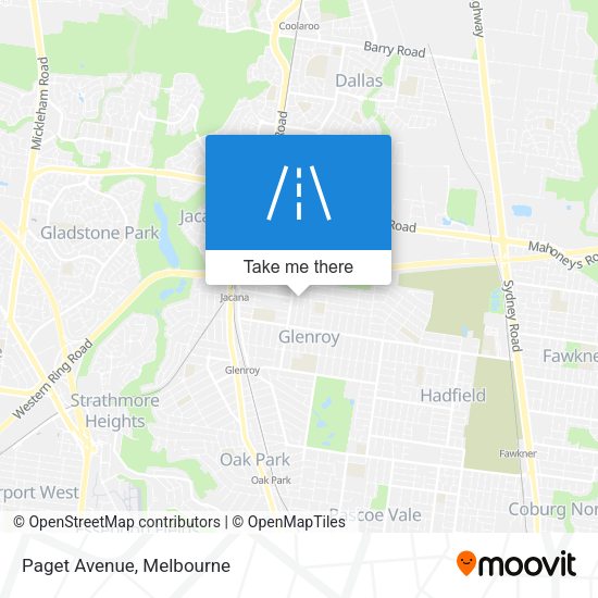 Paget Avenue map