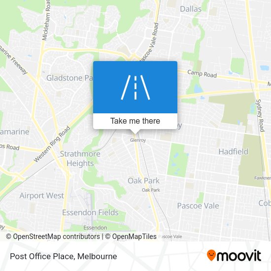 Post Office Place map