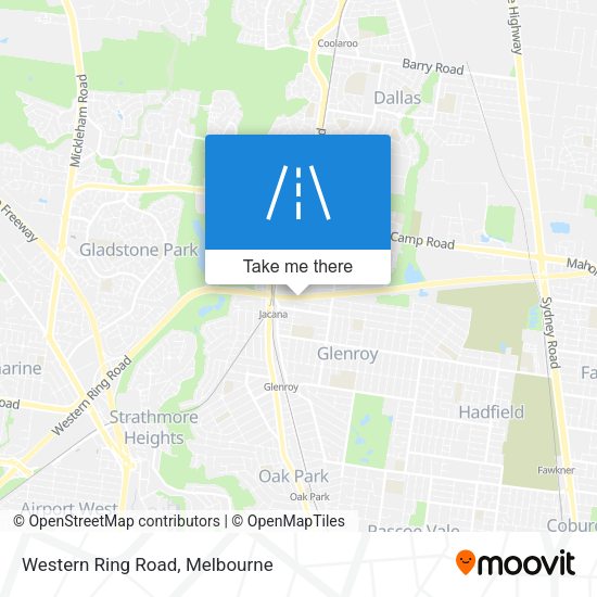 Western Ring Road map