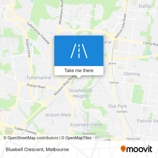 Bluebell Crescent map