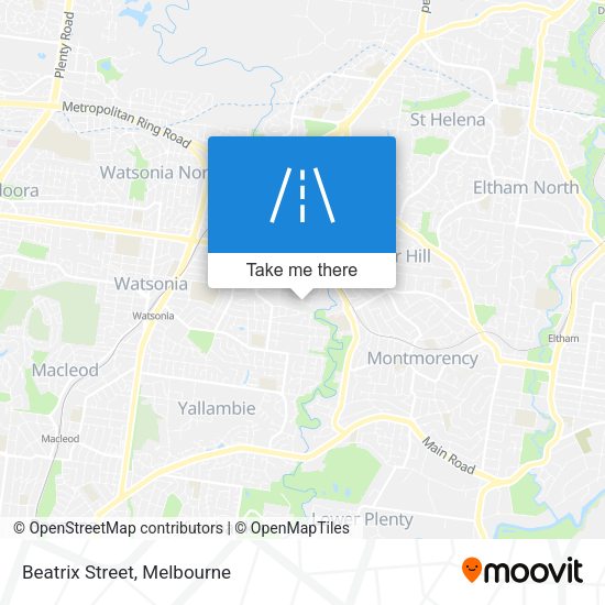 Beatrix Street map