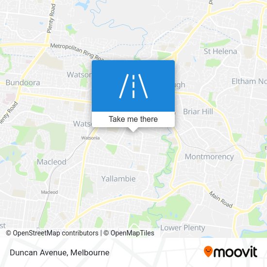 Duncan Avenue map