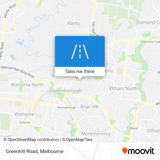 Greenhill Road map