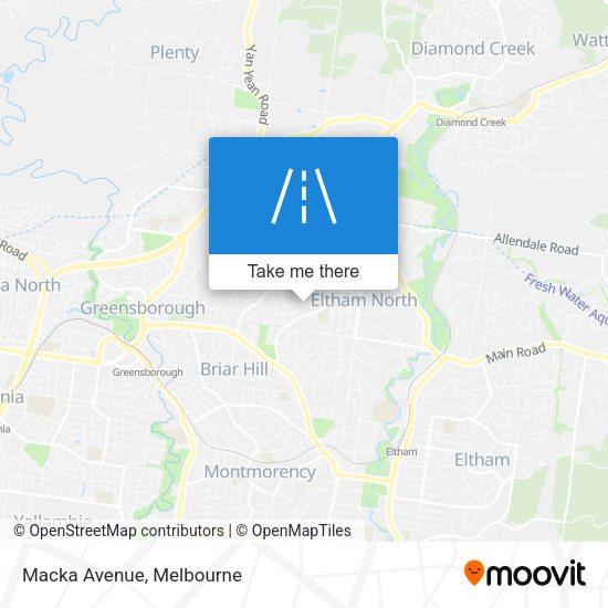Macka Avenue map