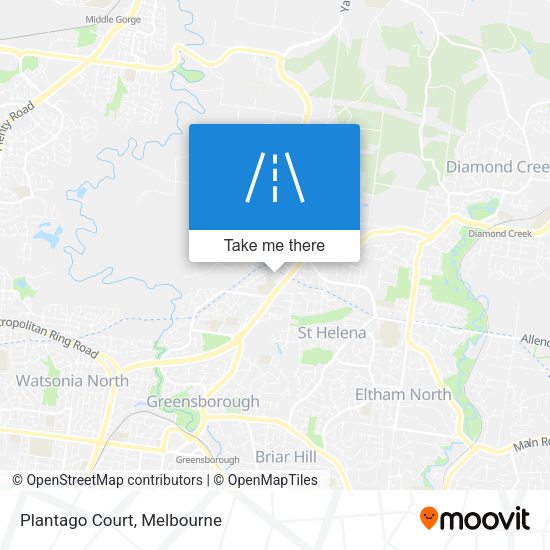 Plantago Court map
