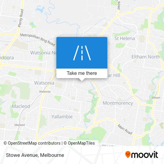 Stowe Avenue map