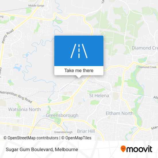 Sugar Gum Boulevard map