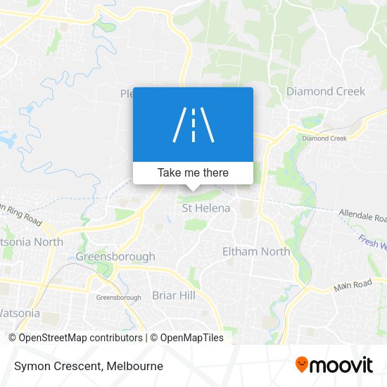 Symon Crescent map
