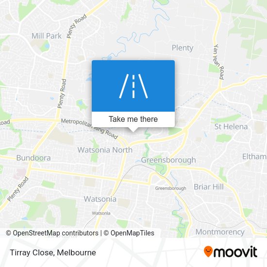 Tirray Close map