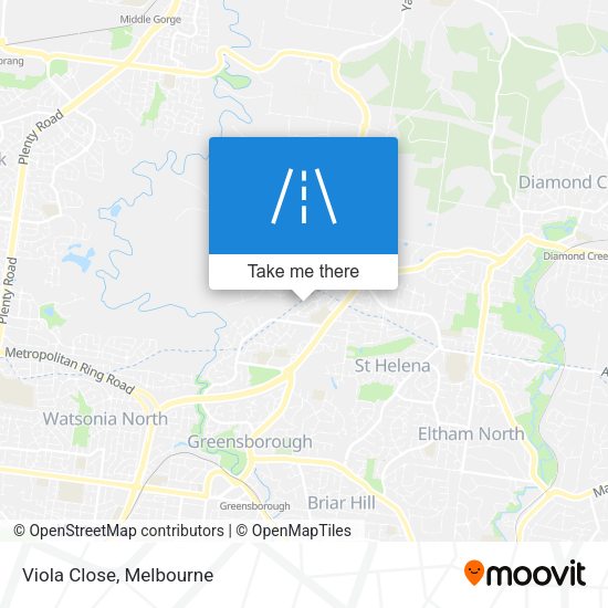 Viola Close map