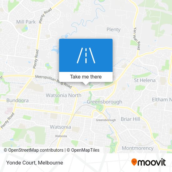 Yonde Court map