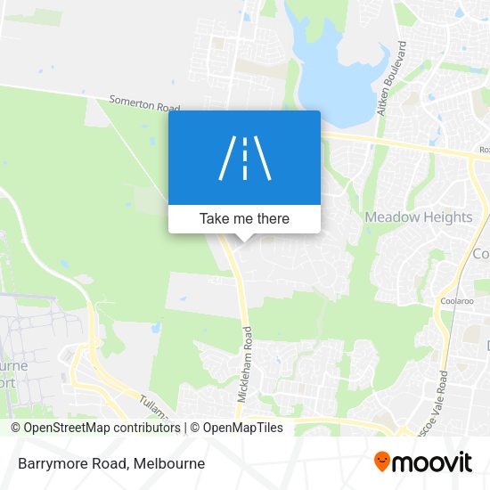 Barrymore Road map