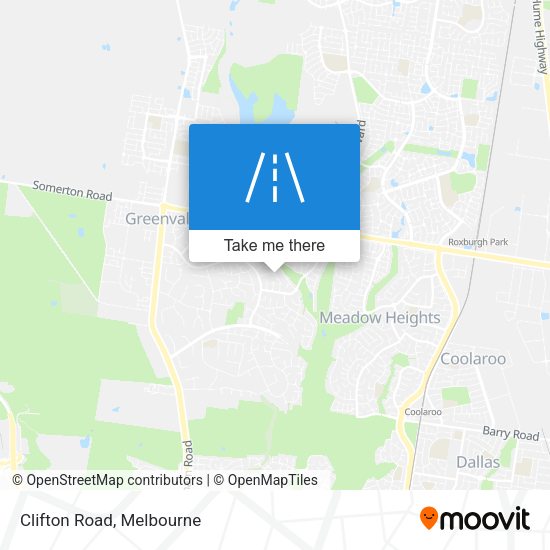 Clifton Road map