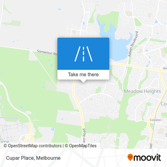 Cupar Place map