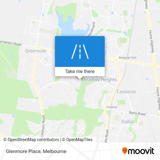 Glenmore Place map