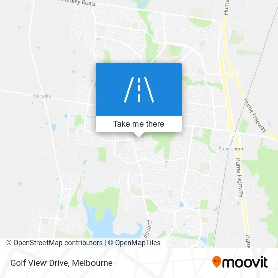 Mapa Golf View Drive