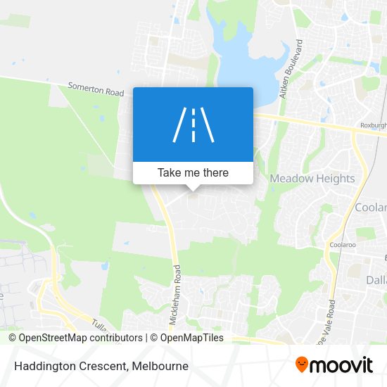 Haddington Crescent map