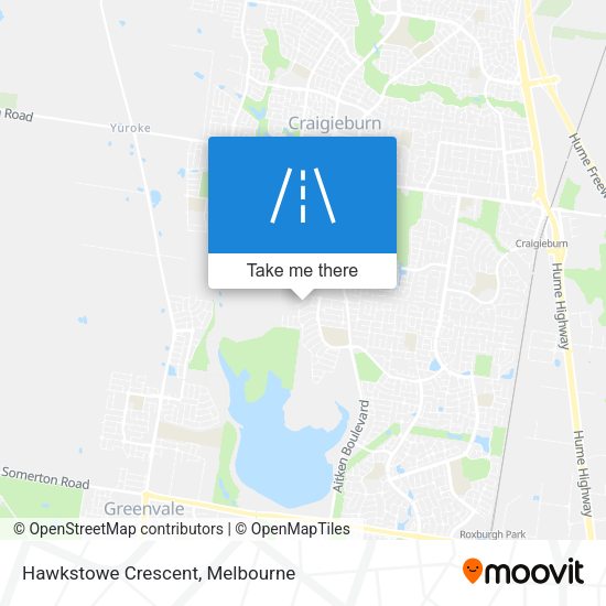 Hawkstowe Crescent map