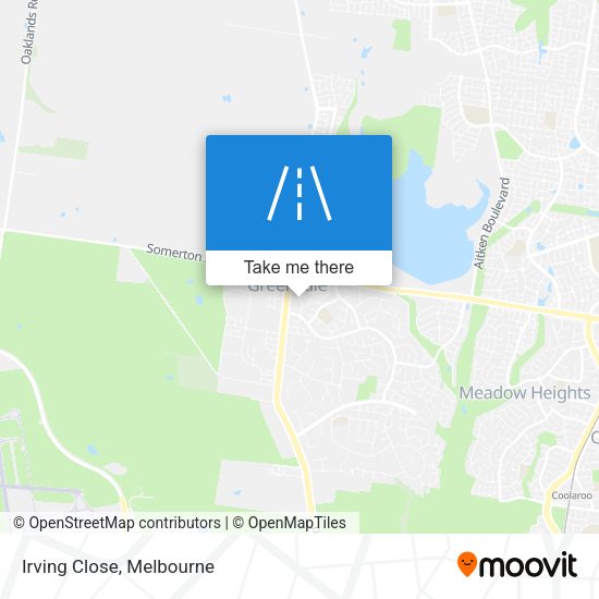 Irving Close map