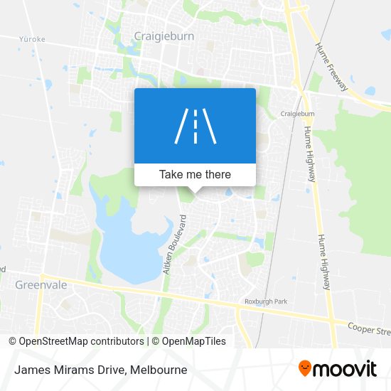 James Mirams Drive map