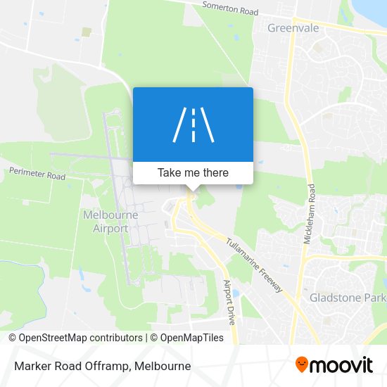 Marker Road Offramp map