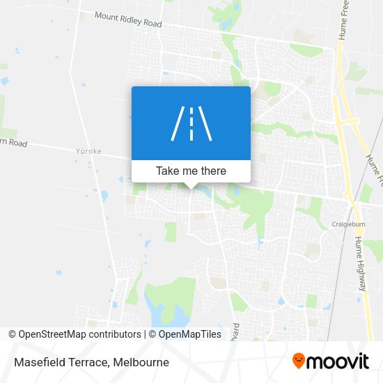 Masefield Terrace map
