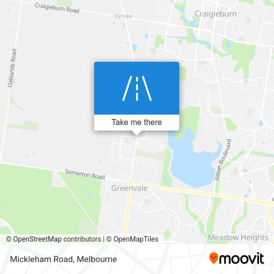 Mickleham Road map