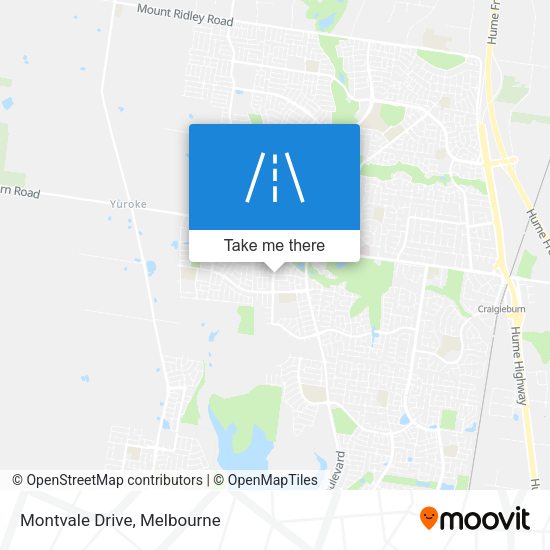 Montvale Drive map