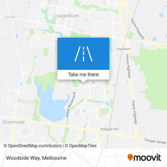 Woodside Way map