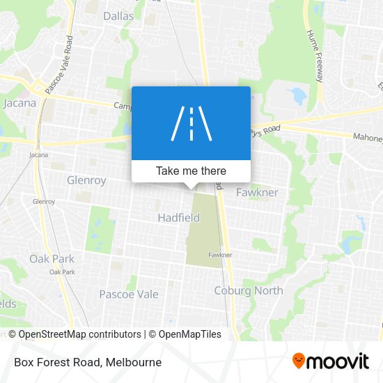 Box Forest Road map