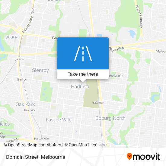 Domain Street map