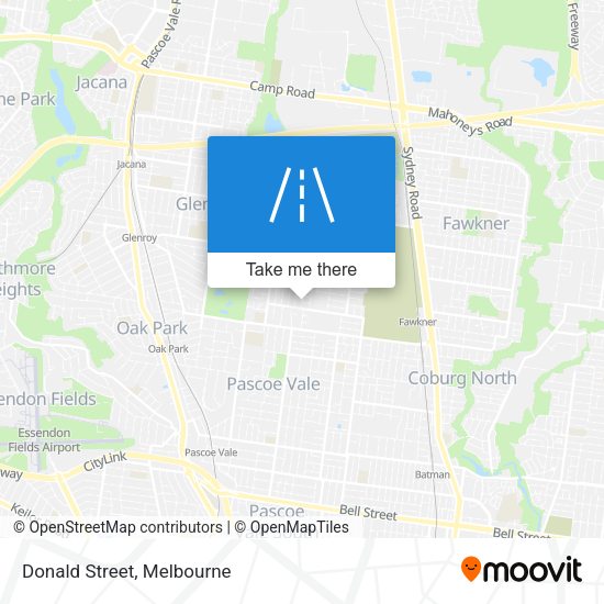 Donald Street map