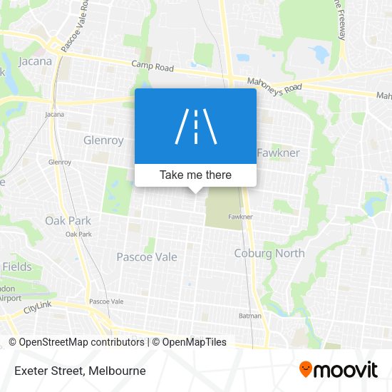 Exeter Street map