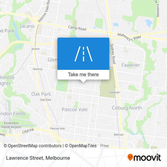 Lawrence Street map