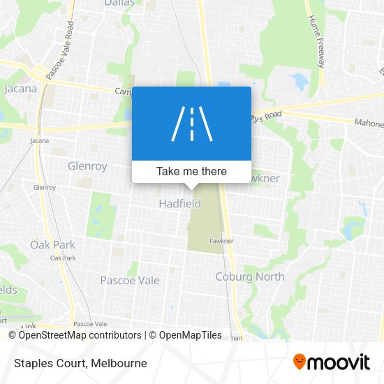 Staples Court map