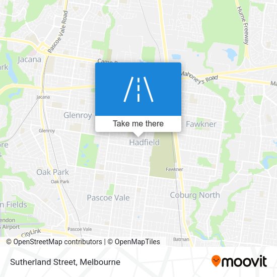 Sutherland Street map