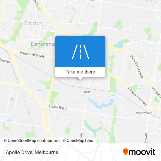 Mapa Apollo Drive